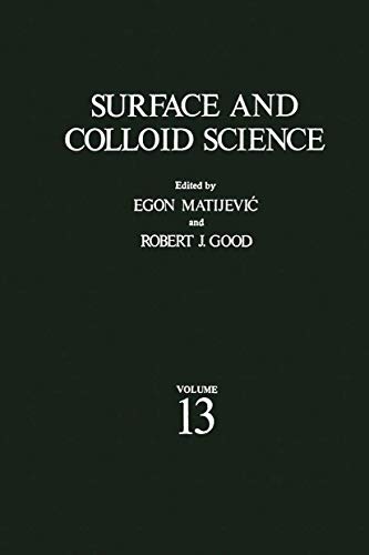 Stock image for Surface and Colloid Science, Volume 13 for sale by Zubal-Books, Since 1961