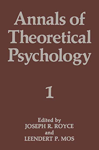 9780306413278: Annals of Theoretical Psychology: Volume 1