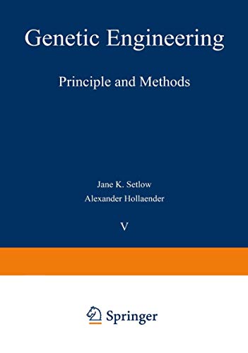 Beispielbild fr Genetic Engineering: Principles and Methods (Volume 5) zum Verkauf von Anybook.com