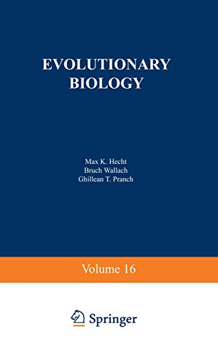 Beispielbild fr Evolutionary Biology ; Volume 16 zum Verkauf von Katsumi-san Co.