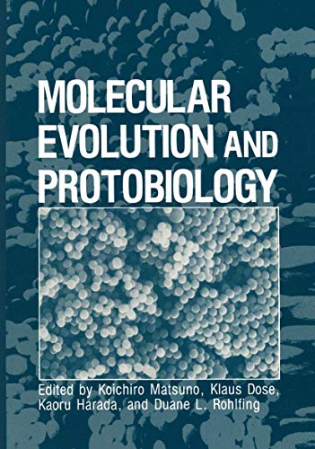 9780306415098: Molecular Evolution and Protobiology