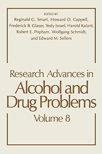 Stock image for Research Advances in Alcohol and Drug Problems (Volume 8) for sale by Anybook.com