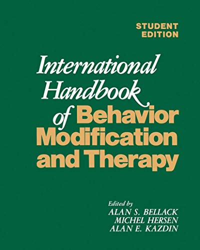 Stock image for International Handbook of Behavior Modification and Therapy for sale by Better World Books: West