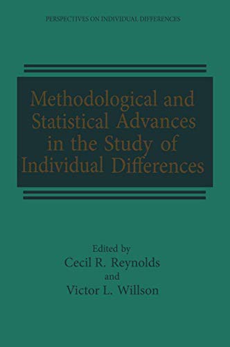 Methodological and Statistical Advances in the Study of Individual Differences (Perspectives on I...