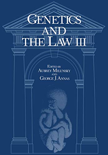 Beispielbild fr Genetics and the Law III zum Verkauf von Ammareal