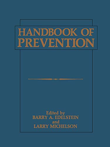 Beispielbild fr Handbook of Prevention zum Verkauf von WeBuyBooks