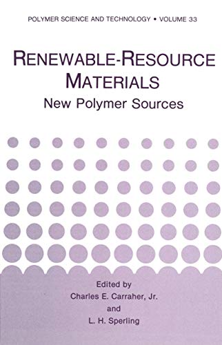 Stock image for Renewable-Resource Materials: New Polymer Sources. (Polymer Science and Technology Vol. 33) for sale by J. HOOD, BOOKSELLERS,    ABAA/ILAB