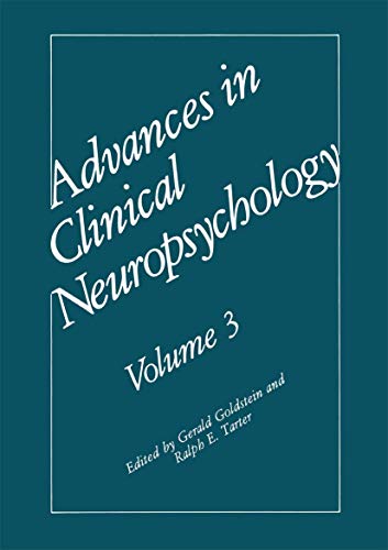 Stock image for Advances in Clinical NeuropsychologyVolume 3) for sale by Anybook.com