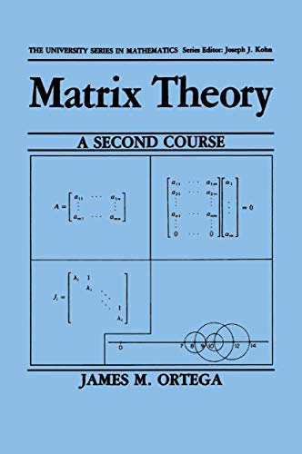 Stock image for Matrix Theory: A Second Course (University Series in Mathematics) for sale by HPB-Ruby