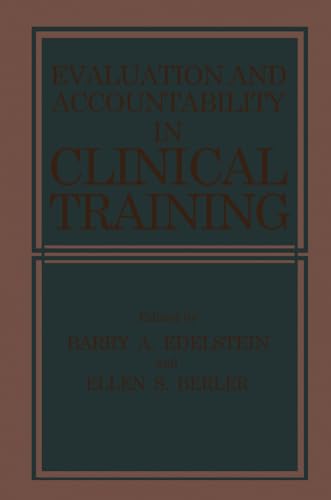 Stock image for Evaluation and Accountability in Clinical Training for sale by medimops