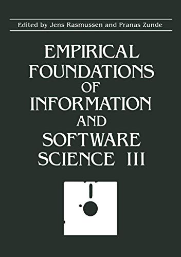 Beispielbild fr Empirical Foundations of Information and Software Science III zum Verkauf von Solr Books