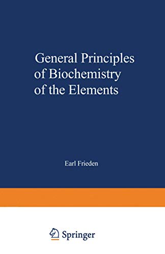 Stock image for General Principles of Biochemistry of the Elements (Vol 7) for sale by Book Grove, RMABA