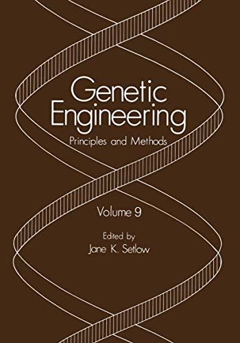 Imagen de archivo de Genetic Engineering: Principles and Methods Volume 9 a la venta por Phatpocket Limited