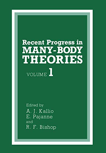 Imagen de archivo de Recent Progress in Many-Body Theories a la venta por Buchpark