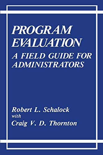 Beispielbild für Program Evaluation: A Field Guide for Administrators zum Verkauf von Discover Books