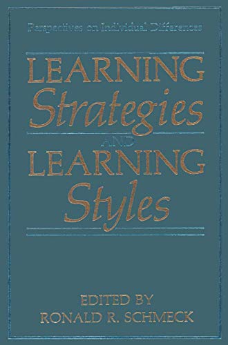 9780306428609: Learning Strategies and Learning Styles (Perspectives on Individual Differences)