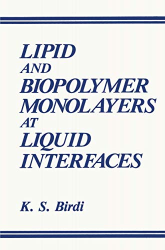 Stock image for Lipid and Biopolymer Monolayers at Liquid Interfaces for sale by Books Puddle