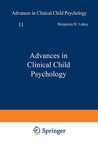 Advances in Clinical Child Psychology