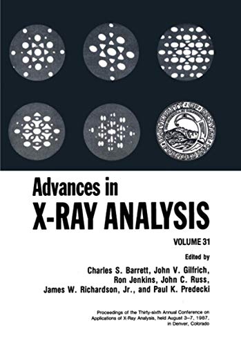 Imagen de archivo de Advances in X-Ray Analysis, Vol. 31 a la venta por Reader's Corner, Inc.