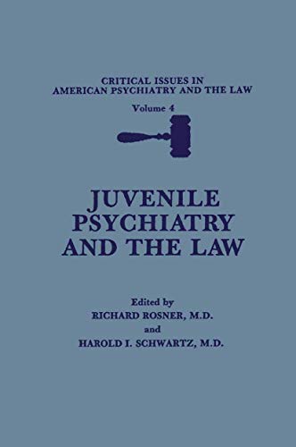 Imagen de archivo de JUVENILE PSYCHIATRY AND THE LAW a la venta por Basi6 International