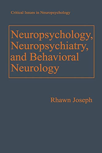 Beispielbild fr Neuropsychology, Neuropsychiatry, and Behavioral Neurology (Critical Issues in Neuropsychology) zum Verkauf von HPB-Red