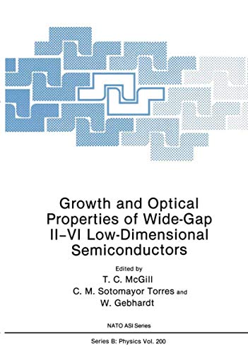 Stock image for Growth and Optical Properties of Wide-Gap II?VI Low-Dimensional Semiconductors (Nato Science Series B:) McGill, T.C.; Sotomayor Torres, C.M. and Gebhardt, W. for sale by CONTINENTAL MEDIA & BEYOND