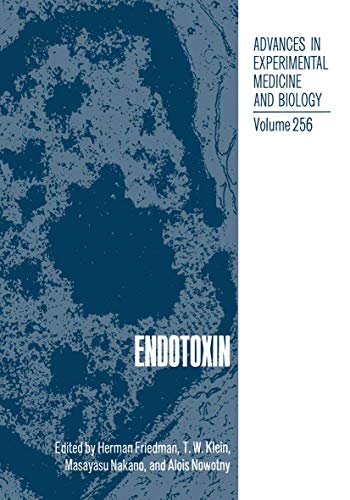 Stock image for Endotoxin for sale by Row By Row Bookshop