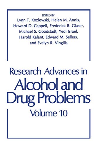 Stock image for Research Advances in Alcohol and Drug Problems: Volume 10 for sale by THE SAINT BOOKSTORE