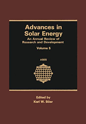 Stock image for Advances in Solar Energy for sale by Books Puddle