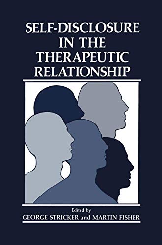 Imagen de archivo de Self-Disclosure in the Therapeutic Relationship a la venta por Wonder Book