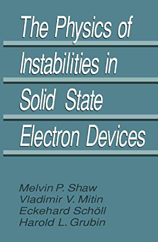 Imagen de archivo de The Physics of Instabilities in Solid State Electron Devices a la venta por Books Unplugged