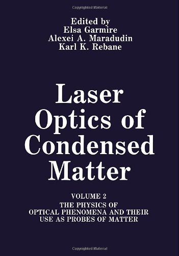 Imagen de archivo de Laser Optics of Condensed Matter, Vol. 2: The Physics of Optical Phenomena and Their Use as Probes of Matter a la venta por The Chatham Bookseller