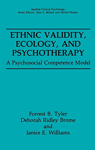 Stock image for Ethnic Validity, Ecology, and Psychotherapy: A Psychosocial Competence Model (NATO Science Series B:) for sale by A Squared Books (Don Dewhirst)
