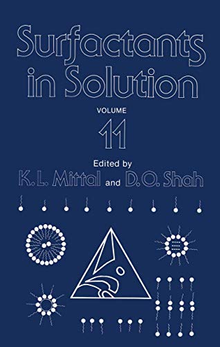 Beispielbild fr 011: Surfactants in Solution: Volume 11 zum Verkauf von Solr Books
