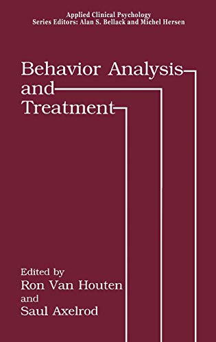 Stock image for Behavior Analysis and Treatment (NATO Science Series B:) for sale by Wonder Book