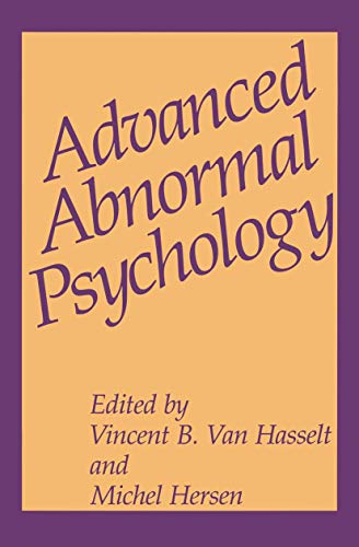 9780306445477: Advanced Abnormal Psychology