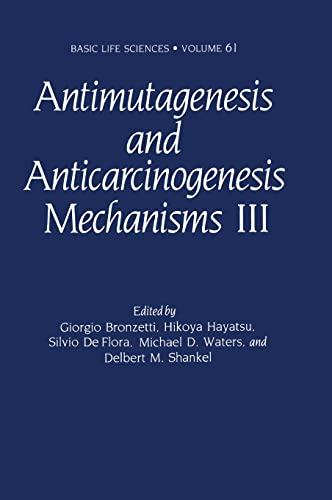 Imagen de archivo de Antimutagenesis and Anticarcinogenesis Mechanisms III a la venta por Ammareal