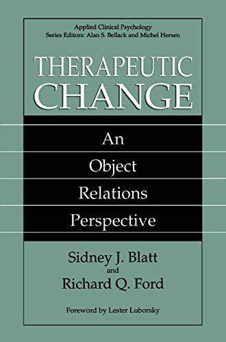 Stock image for Therapeutic Change : An Object Relations Perspective for sale by Better World Books