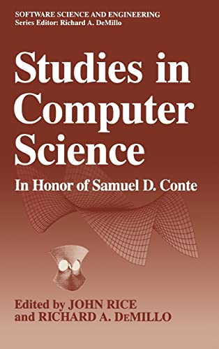 Stock image for Studies in Computer Science: In Honor of Samuel D. Conte (Software Science and Engineering) for sale by HPB-Red