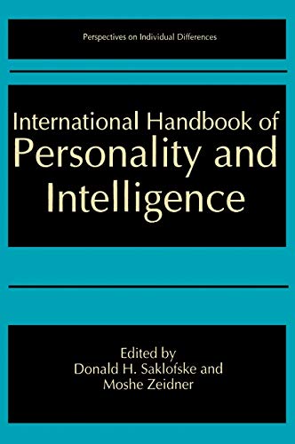 Imagen de archivo de International Handbook of Personality and Intelligence a la venta por Better World Books