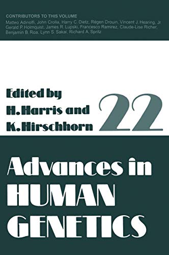 Advances in Human Genetics, Vol. 22 (9780306448454) by Harris, Harry; Hirschhorn, Kurt