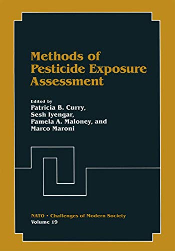 Stock image for Methods of Pesticide Exposure Assessment (Nato Challenges of Modern Society, 19) for sale by HPB-Red
