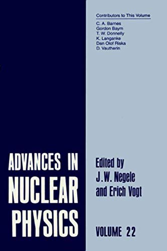 9780306451577: Advances in Nuclear Physics: Volume 22