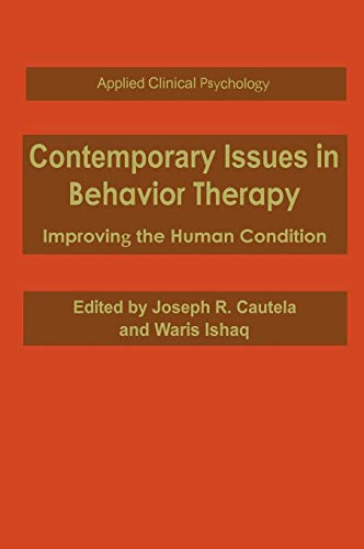 Beispielbild fr Contemporary Issues in Behavior Therapy : Improving the Human Condition zum Verkauf von Hilando Libros
