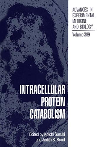 Beispielbild fr Intracellular Protein Catabolism zum Verkauf von Better World Books