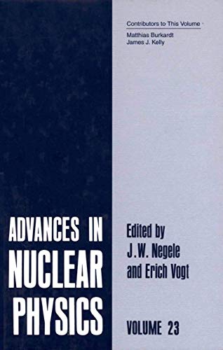 9780306452208: Advances in Nuclear Physics: Volume 23