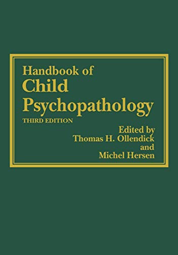 Stock image for Handbook of Child Psychopathology for sale by ThriftBooks-Atlanta