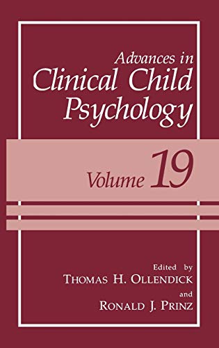 9780306454479: Advances in Clinical Child Psychology: 19