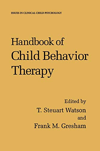 Imagen de archivo de Handbook of Child Behavior Therapy a la venta por Anybook.com