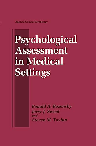 Stock image for Psychological Assessment in Medical Settings (Nato Science Series B:) for sale by Tall Stories BA